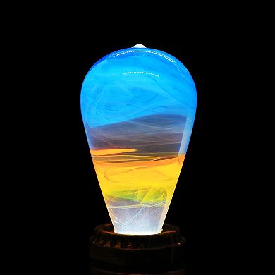 Handmade Resin Fire Light Bulb
