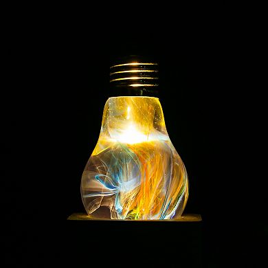 Resin Fireworks LED Light Bulb