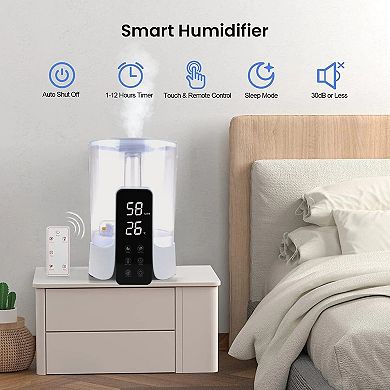 1.5 Gallon Ultrasonic Humidifiers with UV Sterilizer