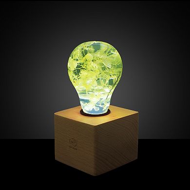 Resin Yellow Hydrangea Light Bulb