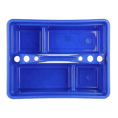 Little Giant Stable Supplies Plastic Organization DuraTote Box with Handle, Blue