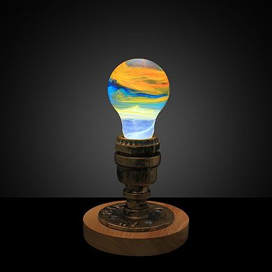 Handmade Resin Solar System Light Bulb
