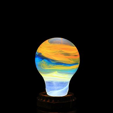 Handmade Resin Solar System Light Bulb