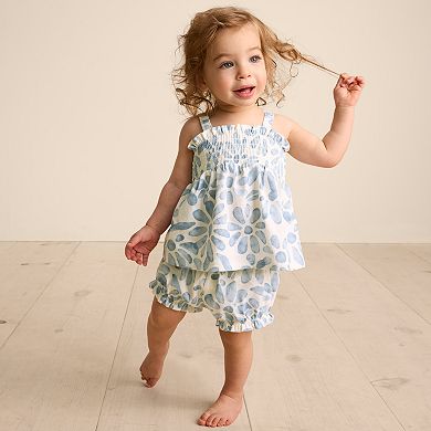 Baby Little Co. by Lauren Conrad Organic Smocked Babydoll and Shorts Set