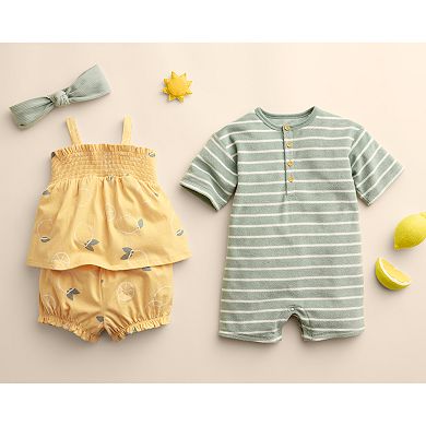 Baby Little Co. by Lauren Conrad Organic Smocked Babydoll and Shorts Set
