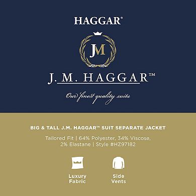 Big & Tall Haggar® Tailored Fit Suit Separate Jacket