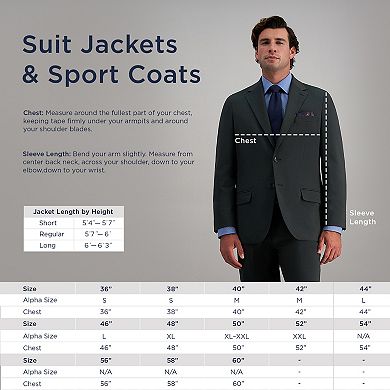 Big & Tall J.M. Haggar® Premium Tailored-Fit Stretch Suit Jacket