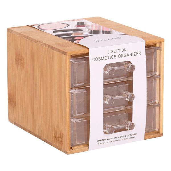 Milano 4 Drawer Bamboo Organizer - Neutral