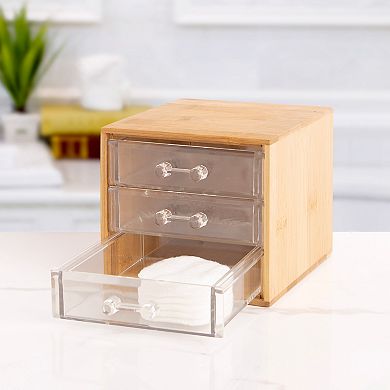 Milano 3 Drawer Bamboo Organizer