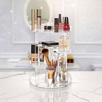 Milano Acrylic Rotating Makeup Organizer