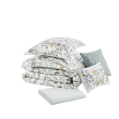 Madison Park Simone 6-Piece Comforter Set with Coordinating Pillows