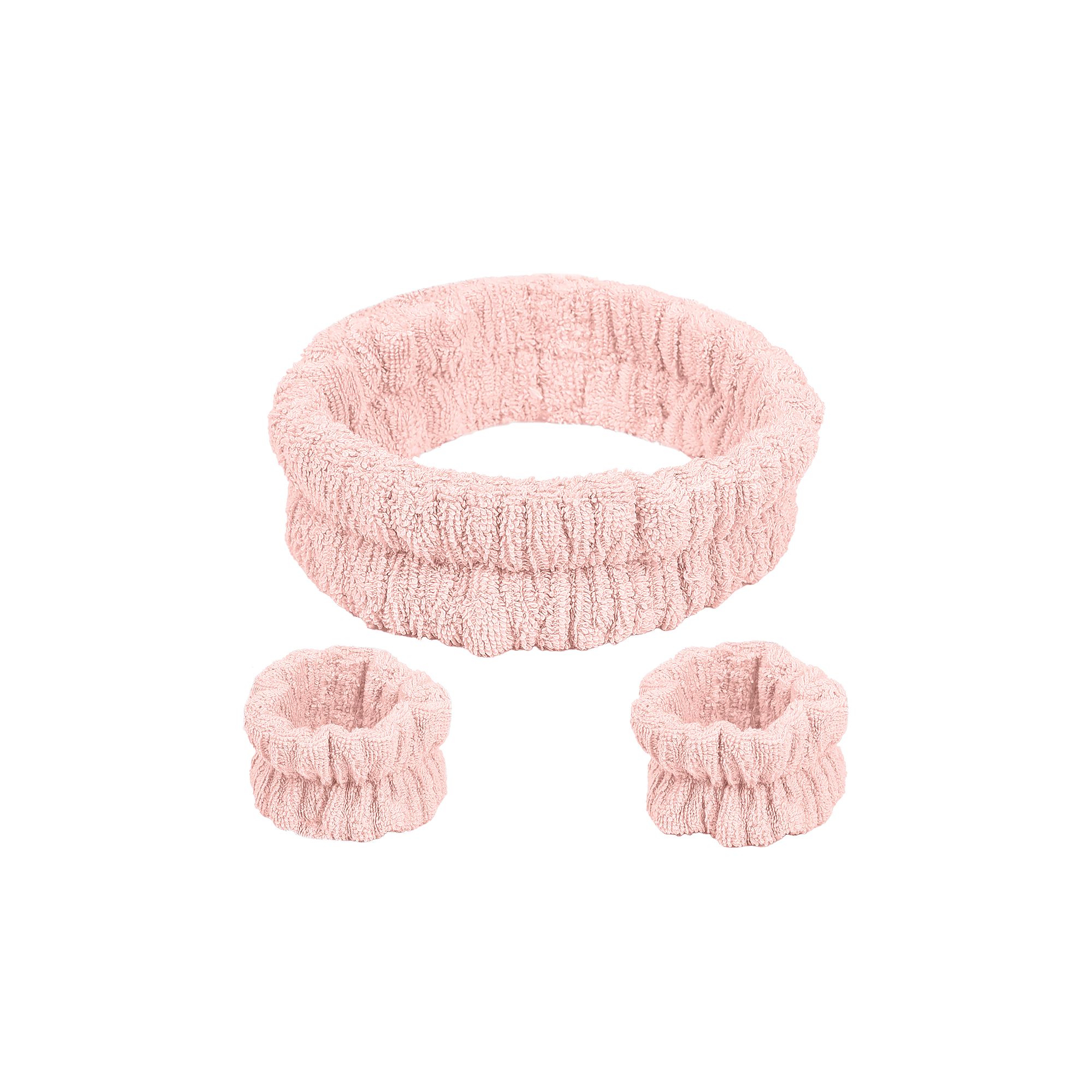 Sonoma Goods For Life® Spa Head & Wristbands Set, Pink
