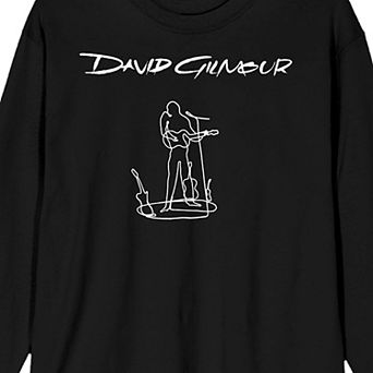 Men's David Gilmour Line Art Graphic Tee