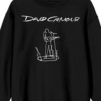 Men's David Gilmour Guitar Player Long Sleeve Graphic Tee