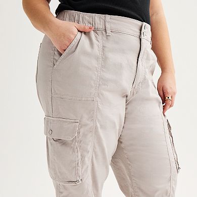 Juniors' Plus Size SO® Cargo Joggers