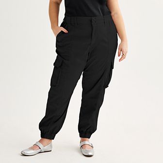 Juniors' Plus Size SO® Cargo Joggers