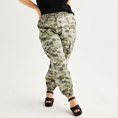 Juniors Plus Size SO Cargo Joggers