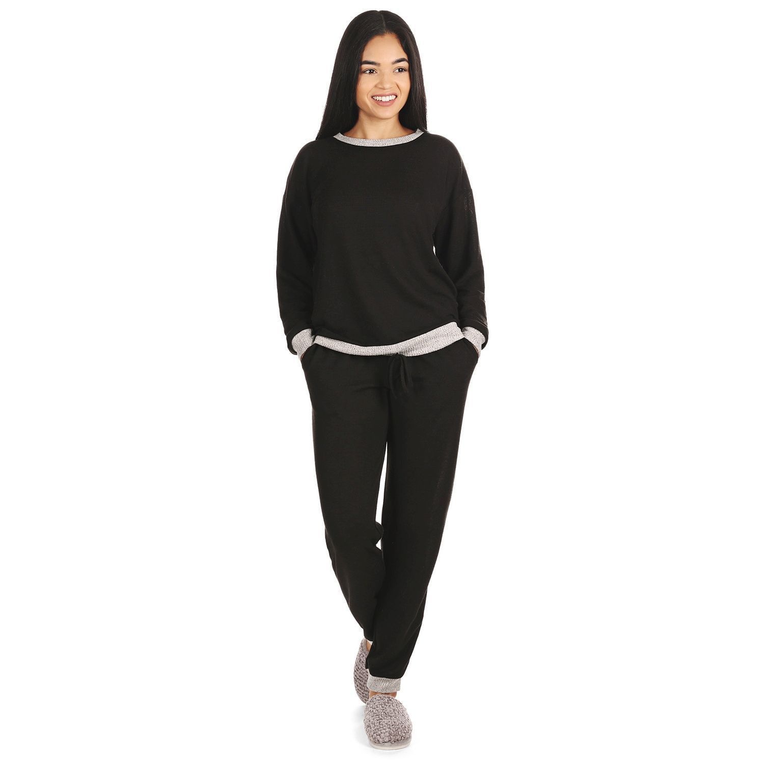 Women's Hacci Wide Leg Soft Lightweight Lounge Pants