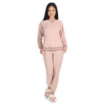 2 pc Women's Cozy Fleece Matching Jogger Pants Set