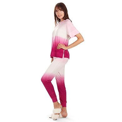 Women's Dip Dye Gradient Yummy Terry Cloth Jogger Pants