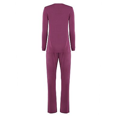 Women's Enchanted Romance Floral Embroidered Pajama Set