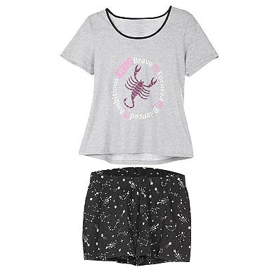 Women's Zodiac Sign Scorpio Short Set