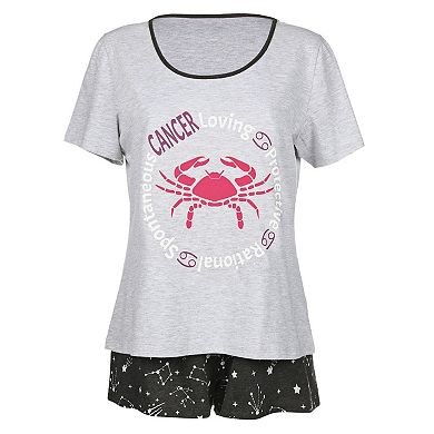Women's Zodiac Sign Cancer Short Set