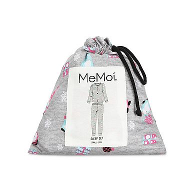 2 Piece Women's Holiday Gnomes Cotton Blend Pajama Set