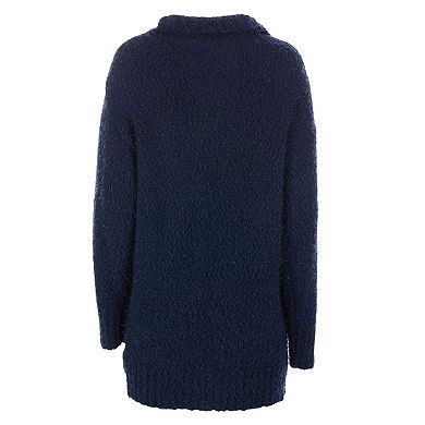 Women's Fuzzy Cocoon Loose Open-Front Cardigan Sweater