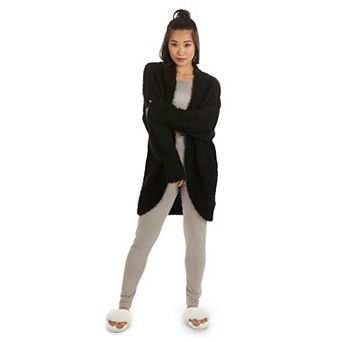 Women's Fuzzy Cocoon Loose Open-Front Cardigan Sweater