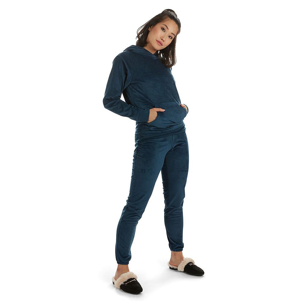 Casual Plush Sweater V-neck Cropped Vest Pants Two-piece Suit For Women Fluffy main image 0