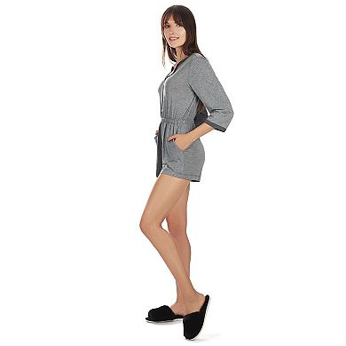 Women's Split Two Tone Modal Fitted Shorts Style Romper