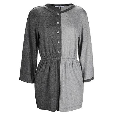 Women's Split Two Tone Modal Fitted Shorts Style Romper