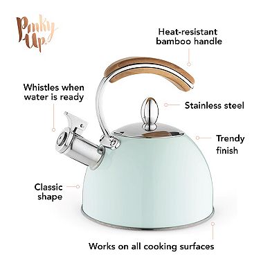 Presley Pistachio Tea Kettle by Pinky Up