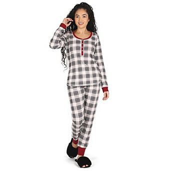 2 pc Women's Ultra-Soft Plaid Matching Pajama Set