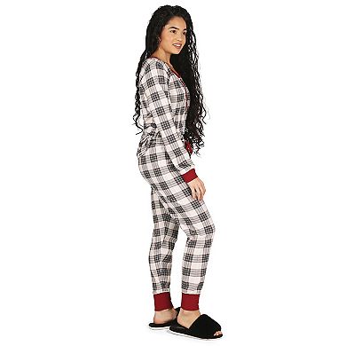 2 Piece Women's Ultra-Soft Plaid Matching Pajama Set