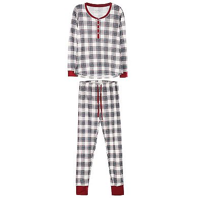 2 Piece Women's Ultra-Soft Plaid Matching Pajama Set