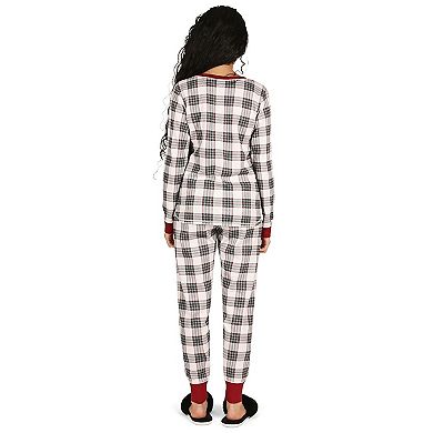 2 Piece Women's Ultra-Soft Plaid Matching Pajama Set