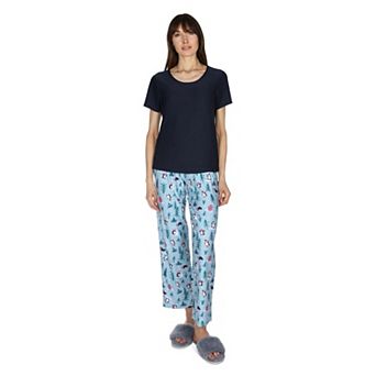 Women's Winter Penguin Pant PJ Set in a Bag