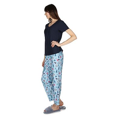 Women's Winter Penguin Pant PJ Set in a Bag