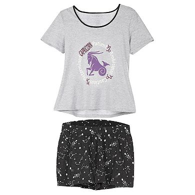 Women's Zodiac Sign Capricorn Short Set