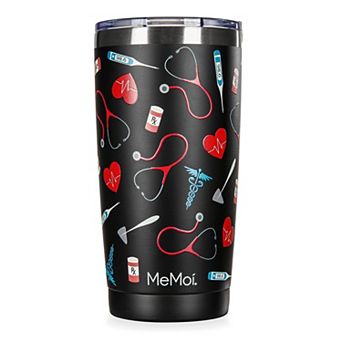 Thermal Insulated Stainless Steel Medical Pattern 20 Oz Coffee Tumbler