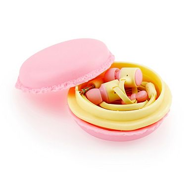 F.C Design Cute 3.5mm in Ear Earphones Earbuds Headset with Macaroon Ear Buds Organizer Box Case for iPhone,for Samsung,for Mp3 iPod Pc Music