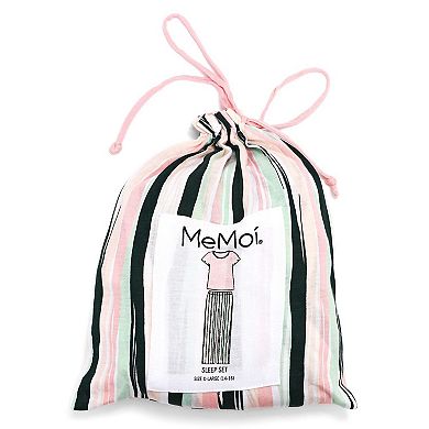 Women's Get Tropical T-shirt And Striped Pants Pajama Set