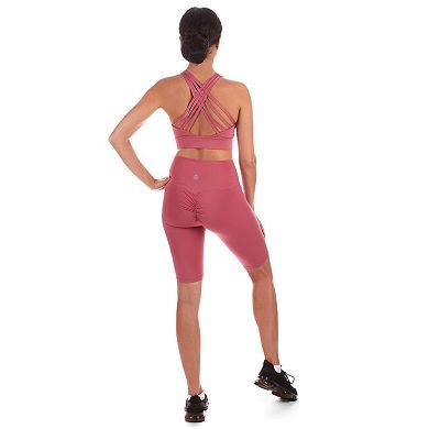 Scrunch Butt Stitch Bum Enhancing Knee Length Athletic Short