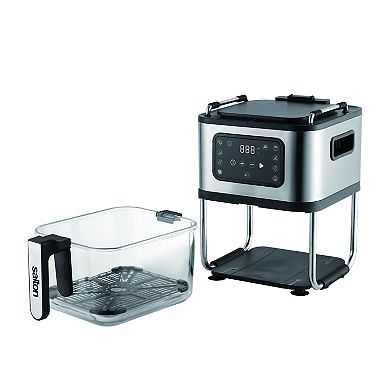 Salton Flip and Cook 3-in-1 Air Fryer, Grill & Dehydrator