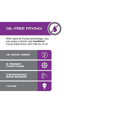 Salton Air Fryer XXL with Viewing Window - 8L