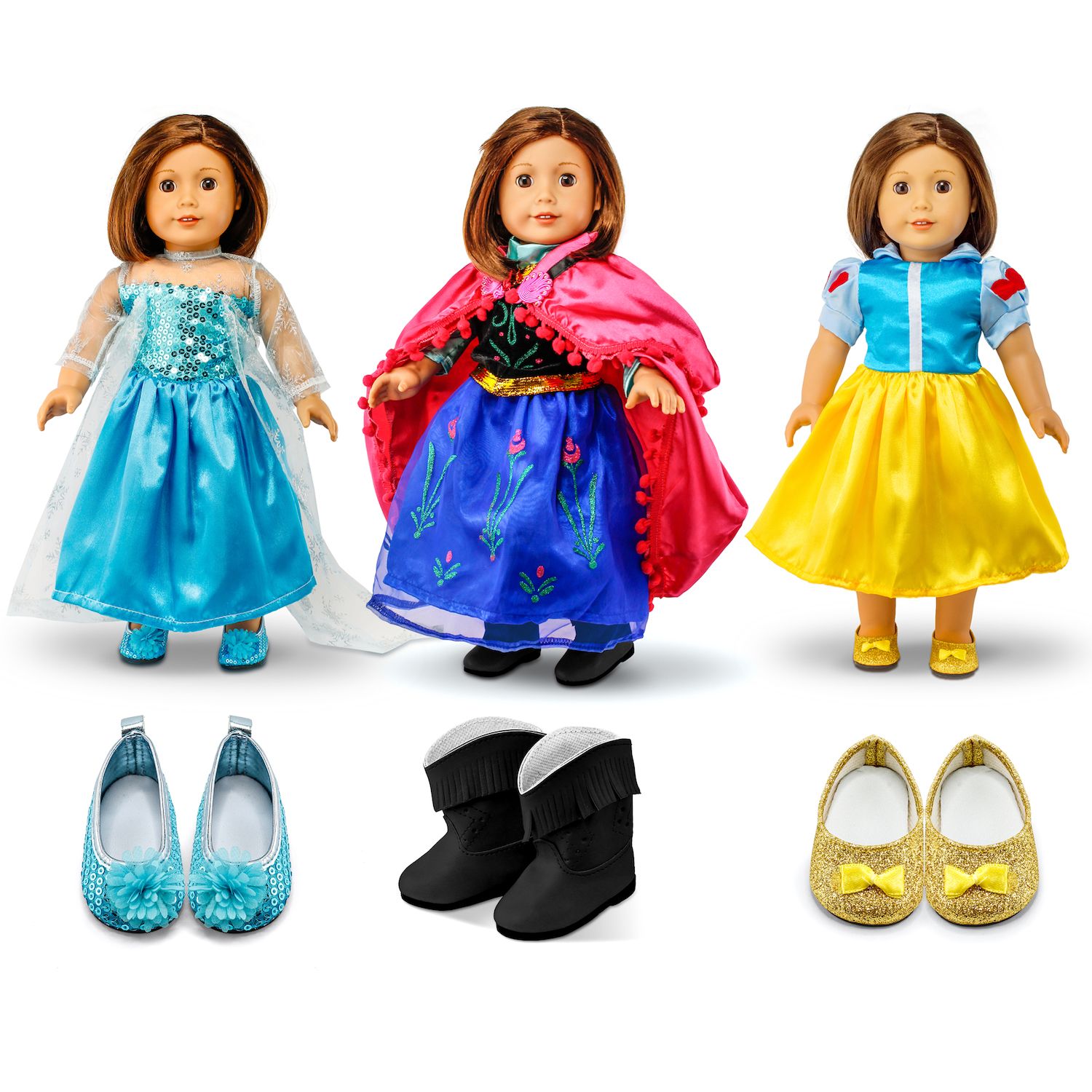 F.C Design Fits Compatible With American Girl 18" Princess Dress 18 ...