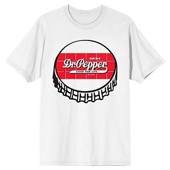 Men's Dr. Pepper Bottle Cap Logo Short Sleeve Graphic Tee