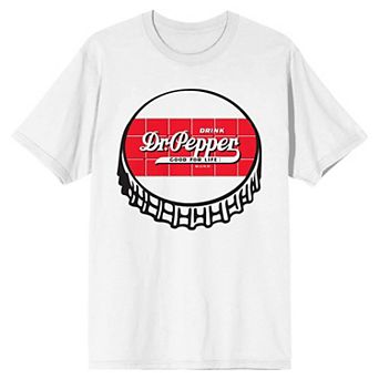 Men's Dr. Pepper Bottle Cap Logo Short Sleeve Graphic Tee